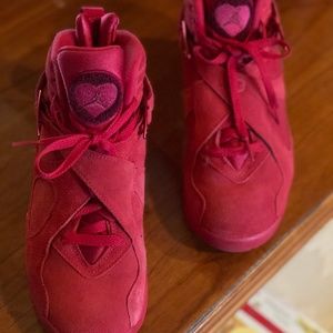 Nike Air Jordan 8 women size 7.5 "red valentine"